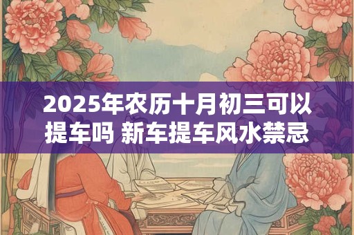 2025年农历十月初三可以提车吗 新车提车风水禁忌