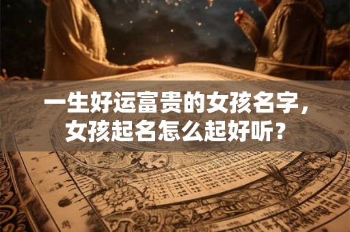 一生好运富贵的女孩名字，女孩起名怎么起好听？