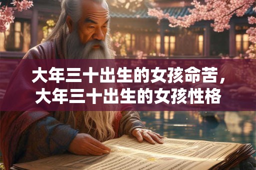 大年三十出生的女孩命苦，大年三十出生的女孩性格