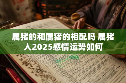 属猪的和属猪的相配吗 属猪人2025感情运势如何