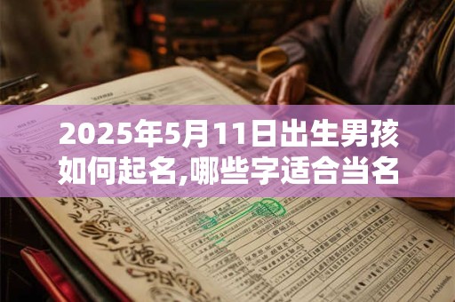2025年5月11日出生男孩如何起名,哪些字适合当名字