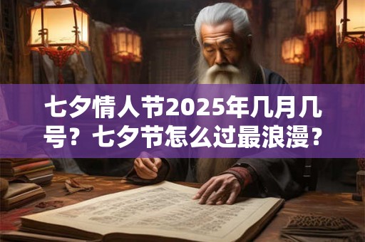 详细阅读:七夕情人节2025年几月几号?七夕节怎么过最浪漫? 七夕情人节2025年几月几号?七夕节怎么过最浪漫?