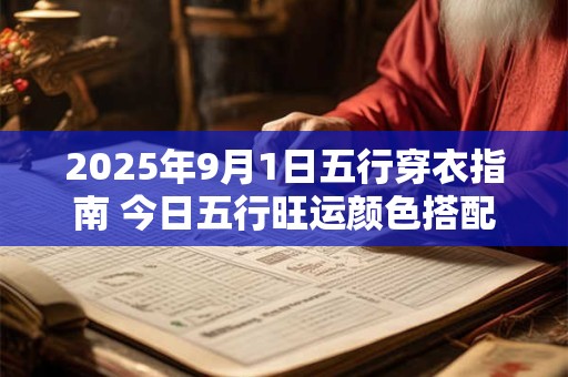2025年9月1日五行穿衣指南 今日五行旺运颜色搭配