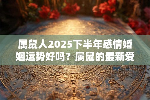 属鼠人2025下半年感情婚姻运势好吗？属鼠的最新爱情运分析