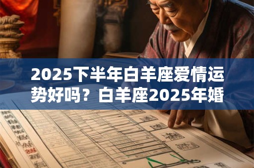 2025下半年白羊座爱情运势好吗？白羊座2025年婚姻运势怎么样
