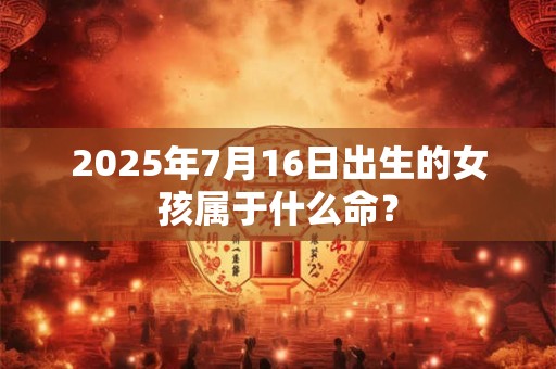 2025年7月16日出生的女孩属于什么命？