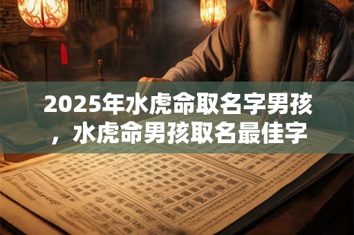2025年水虎命取名字男孩，水虎命男孩取名最佳字