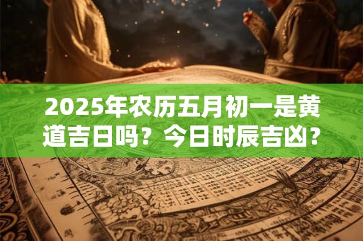 2025年农历五月初一是黄道吉日吗？今日时辰吉凶？