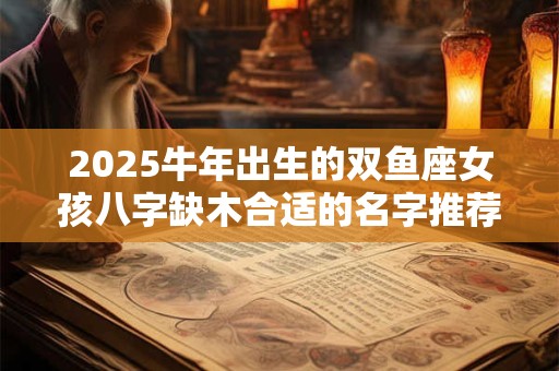 2025牛年出生的双鱼座女孩八字缺木合适的名字推荐