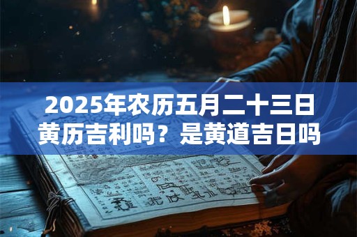 2025年农历五月二十三日黄历吉利吗？是黄道吉日吗