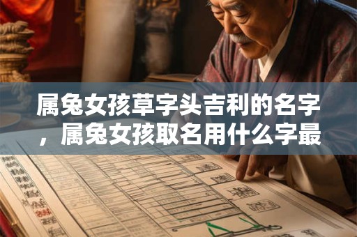 属兔女孩草字头吉利的名字，属兔女孩取名用什么字最好？