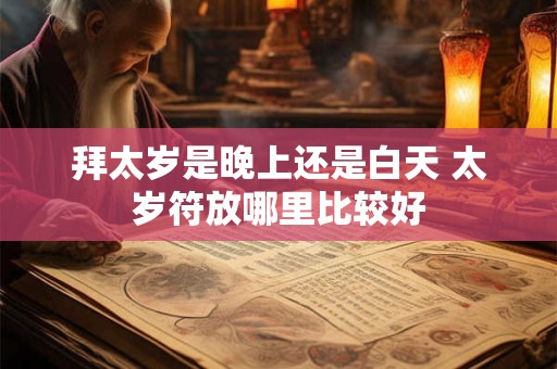 拜太岁是晚上还是白天 太岁符放哪里比较好