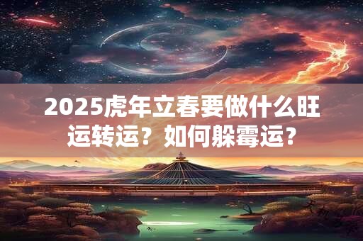 2026虎年立春要做什么旺运转运?如何躲霉运? 2026虎年立春要做什么旺运转运?如何躲霉运?