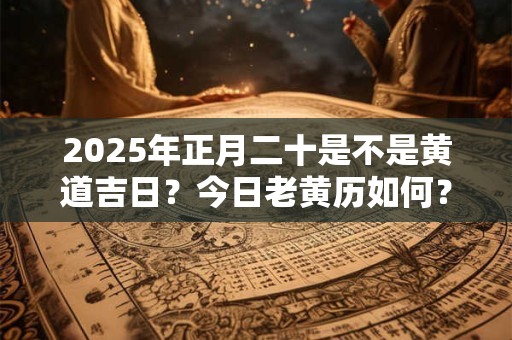 2025年正月二十是不是黄道吉日？今日老黄历如何？