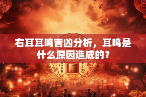 右耳耳鸣吉凶分析，耳鸣是什么原因造成的？