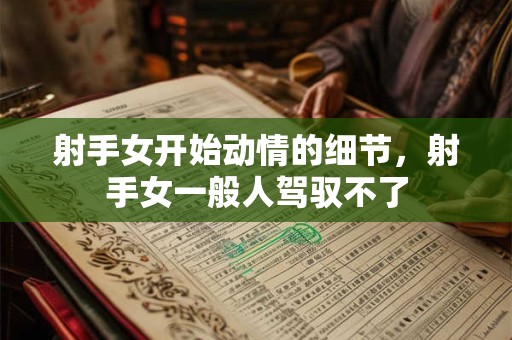 射手女开始动情的细节，射手女一般人驾驭不了