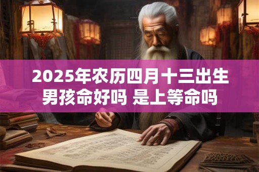 2025年农历四月十三出生男孩命好吗 是上等命吗