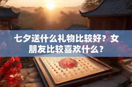 七夕送什么礼物比较好？女朋友比较喜欢什么？