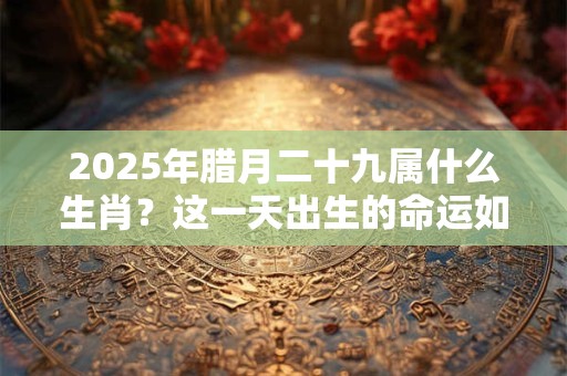 2025年腊月二十九属什么生肖？这一天出生的命运如何