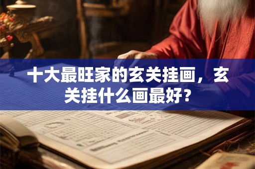 十大最旺家的玄关挂画，玄关挂什么画最好？