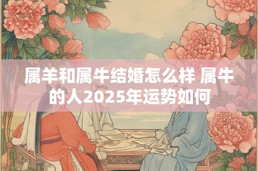 属羊和属牛结婚怎么样 属牛的人2025年运势如何