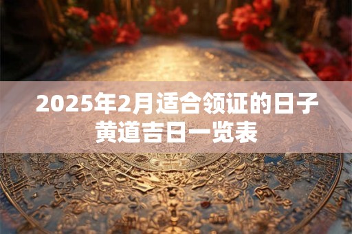 2025年2月适合领证的日子黄道吉日一览表