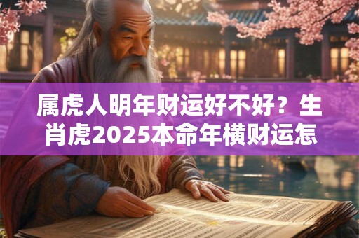 属虎人明年财运好不好？生肖虎2025本命年横财运怎么样