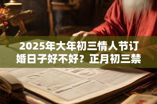 2025年大年初三情人节订婚日子好不好？正月初三禁忌