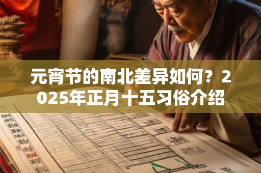 元宵节的南北差异如何？2025年正月十五习俗介绍