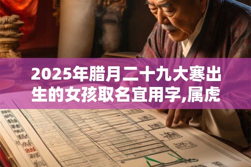 2025年腊月二十九大寒出生的女孩取名宜用字,属虎女孩名字集锦