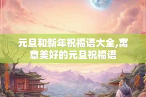 元旦和新年祝福语大全,寓意美好的元旦祝福语