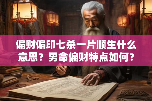 偏财偏印七杀一片顺生什么意思？男命偏财特点如何？