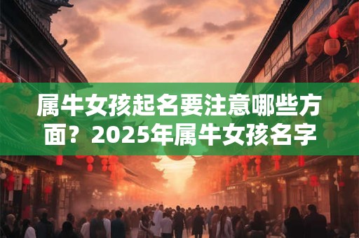 属牛女孩起名要注意哪些方面？2025年属牛女孩名字精选