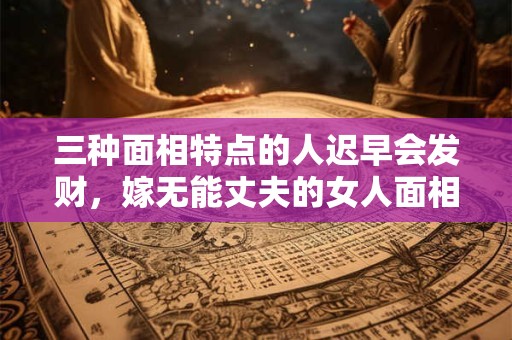 三种面相特点的人迟早会发财,嫁无能丈夫的女人面相 三种面相特点的人迟早会发财,嫁无能丈夫的女人面相