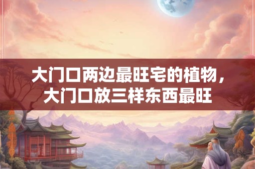 大门口两边最旺宅的植物，大门口放三样东西最旺