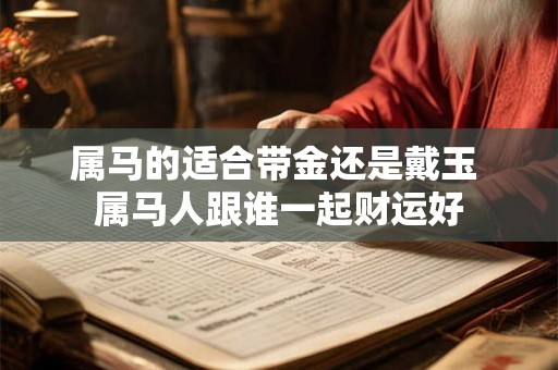 属马的适合带金还是戴玉 属马人跟谁一起财运好