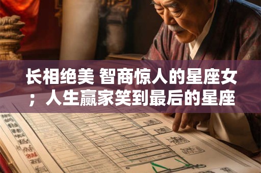 长相绝美 智商惊人的星座女；人生赢家笑到最后的星座