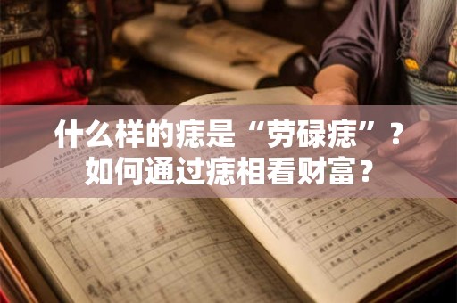 什么样的痣是“劳碌痣”？如何通过痣相看财富？