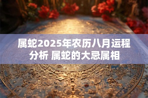 属蛇2025年农历八月运程分析 属蛇的大忌属相