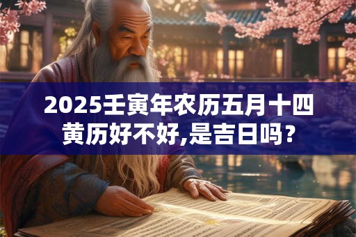 2025壬寅年农历五月十四黄历好不好,是吉日吗？