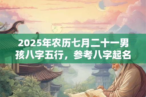 2025年农历七月二十一男孩八字五行，参考八字起名
