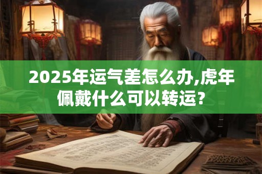 2025年运气差怎么办,虎年佩戴什么可以转运？