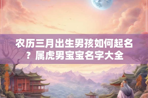 农历三月出生男孩如何起名？属虎男宝宝名字大全