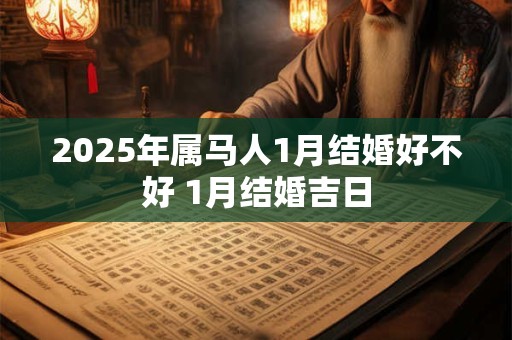 2025年属马人1月结婚好不好 1月结婚吉日
