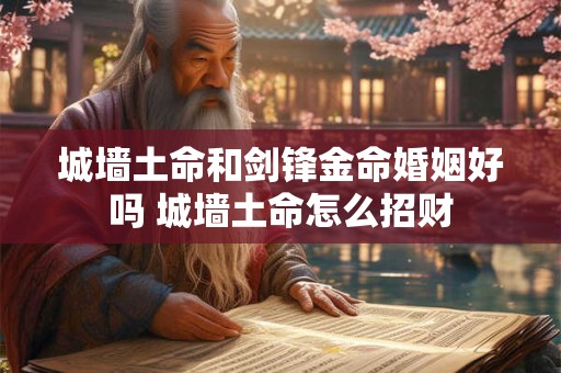 城墙土命和剑锋金命婚姻好吗 城墙土命怎么招财