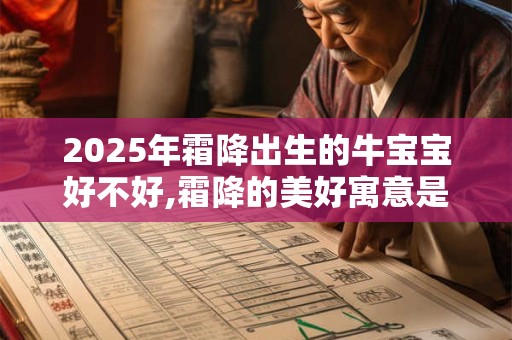 2025年霜降出生的牛宝宝好不好,霜降的美好寓意是什么意思？