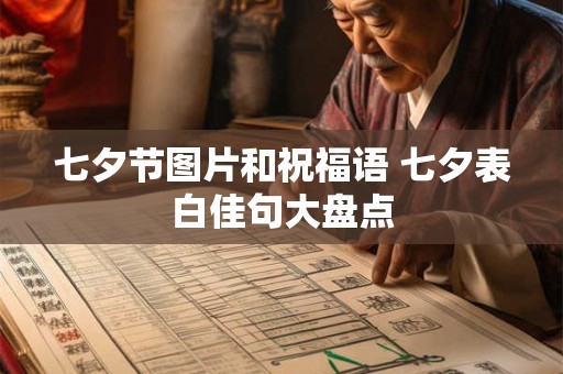 七夕节图片和祝福语 七夕表白佳句大盘点