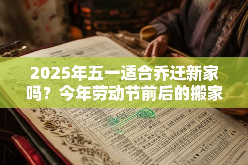2025年五一适合乔迁新家吗？今年劳动节前后的搬家吉日