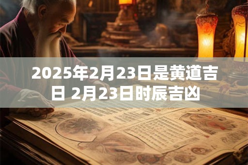 2025年2月23日是黄道吉日 2月23日时辰吉凶