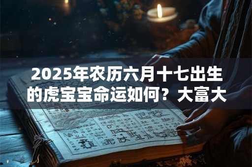 2025年农历六月十七出生的虎宝宝命运如何？大富大贵吗？